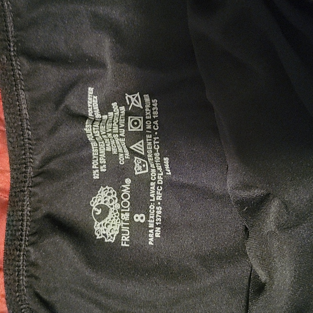 NWOT Fruit of the Loom Black and Purple High-Cut Panties - Picture 3 of 3